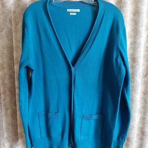 Teal Van Heusen studio cardigan size Large